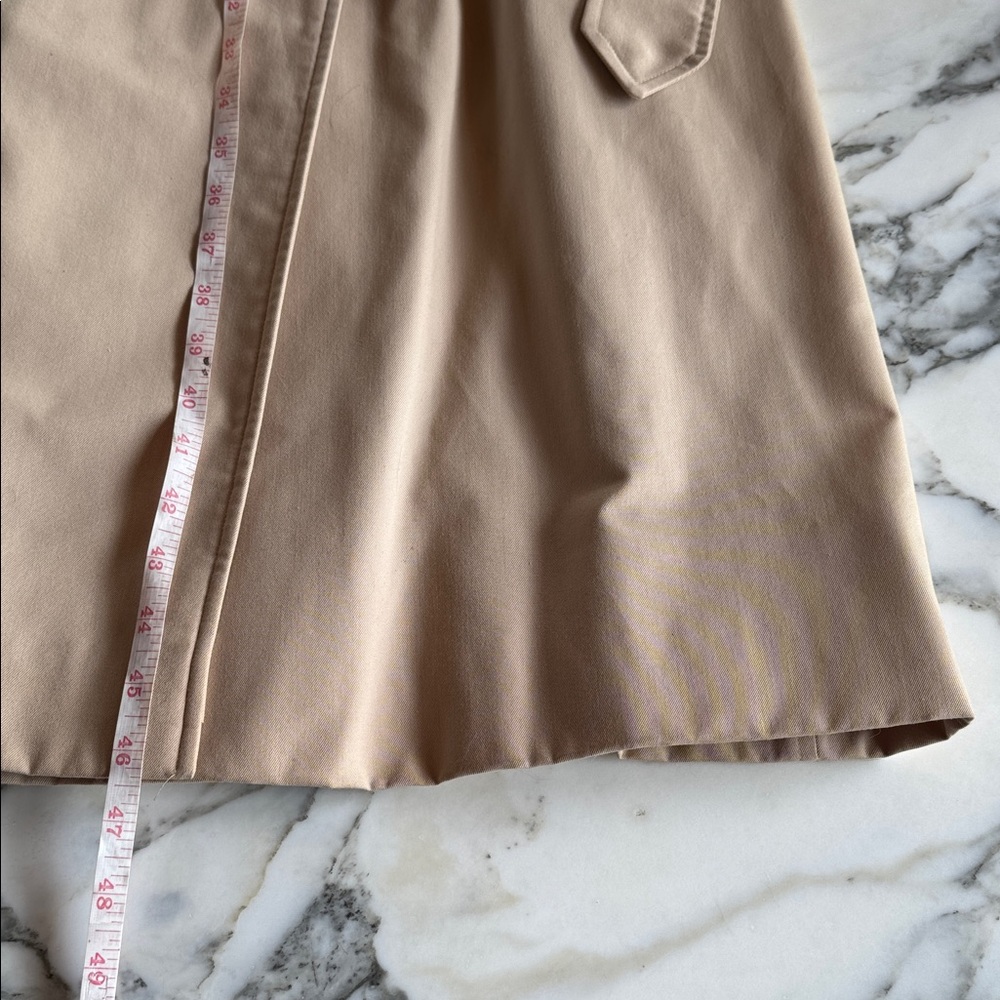 Burberry’s Waterloo Harataige Classic Vintage Beige Trench Coat Women’s 42 long - Picture 13 of 16